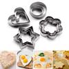 3 Size Stainless Steel Heart Shape Cookies Cutters Fondant Cake Decorating Tools Mold Kitchen Bakeware
