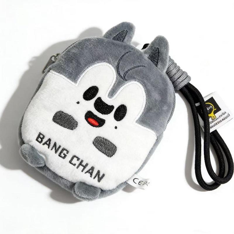 Latest Cartoon Plush Pencil Bag Makeup Bag Portable Cute Wallet Coin Bag Cartoon Bear Star Essential Gift