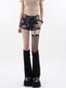 Vintage Star Denim Shorts Women Summer Sexy High Waist Y2k Streetwear Fashion Harajuku Shorts Jeans Large Size Women's Clothing