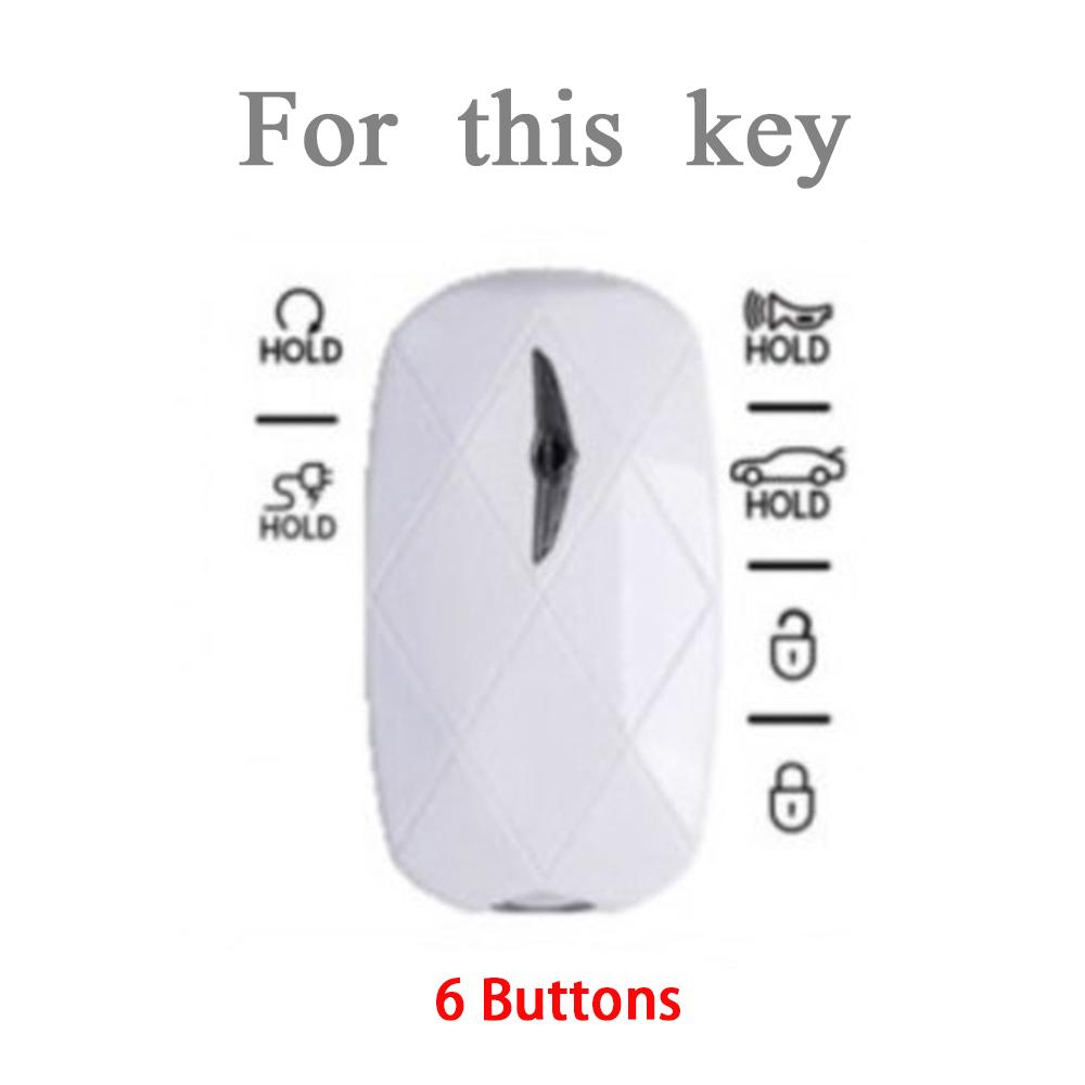 6 Кнопок Корпус Брелок Держатель Бесключевой Защитник Для Hyundai Genesis G90 GV60 G70 G80 ТПУ Чехол для Автомобильного Смарт-Ключа Аксессуары