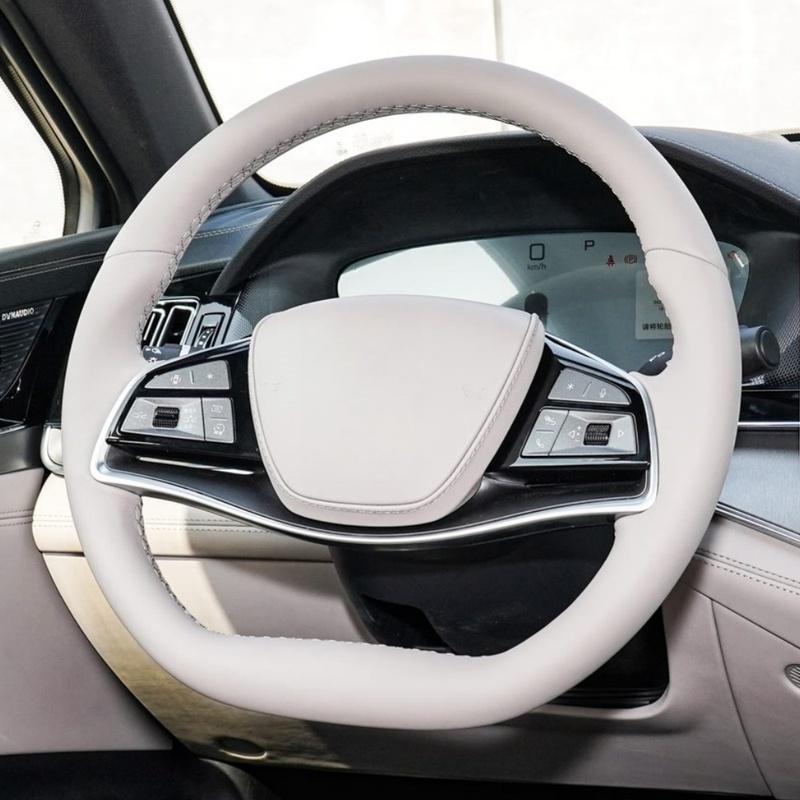 Anti-slip Leather Protect The Original Leather From Wear And Tear Steering Wheel Cover For BYD TANG EV DM-i -2024