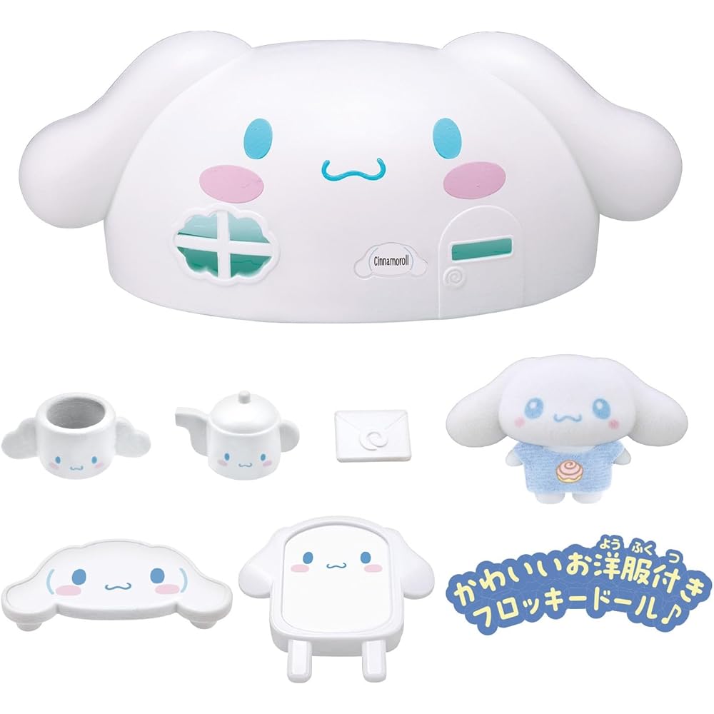 Bandai Puchitomo Персонажи Sanrio Киннаморолл Дом для чаепития Игровой набор Игрушка