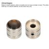 uxcell Dome Abalone Silver Volume Tone Electric Includes Internal Hex Wrench 2-Pack Knobs, 6mm, Top, Metal, & Control, Guitar,
