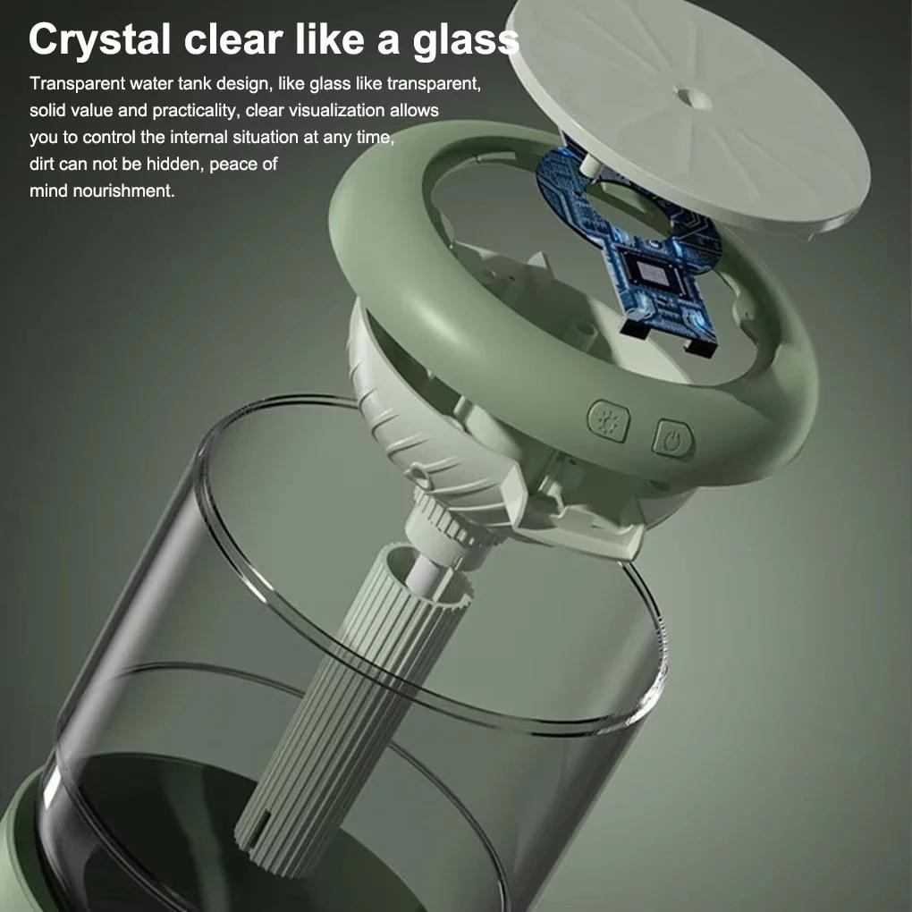 2-скоростной увлажнитель воздуха 1,2 л, высокая емкость, регулируемый, для спальни, офиса, дома, для помещений, настольный диффузор, увлажнитель, туманообразователь