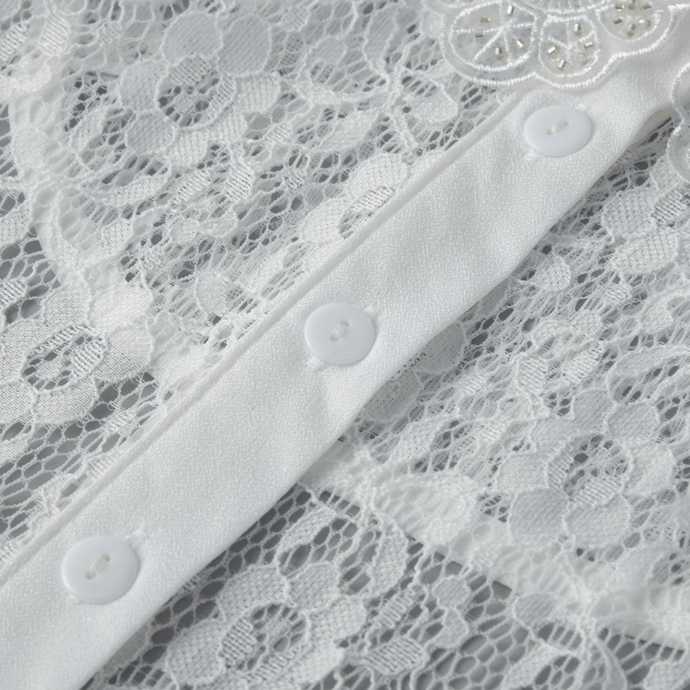 Women'S Fake Collar Lace Fake Neck Shirt Collar With Decorative Crew Neck Sweater Shirt Fake Collar