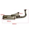 Custom BWS JOGV8DIO Exhaust Pipe for Large-Displacement V8 JOG50/JOG90 Motorcycles in Taiwan