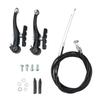 Aluminum Alloy Bicycles Brake Set Front and Rear Brake Cables and Brake Lever Kits for Mountain Bikes Easy Installation