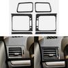 6x Black Air Vent Sticker Carbon Fiber Cover Trim For Subaru WRX Saloon 2015-21