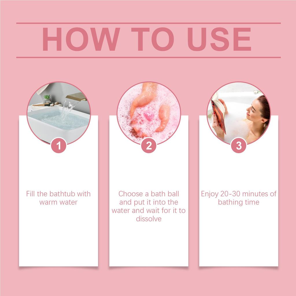 Рождественские шарики для ванны Пузырьковый душ Увлажняющий Цветочный Долговечный Растительный Нежный