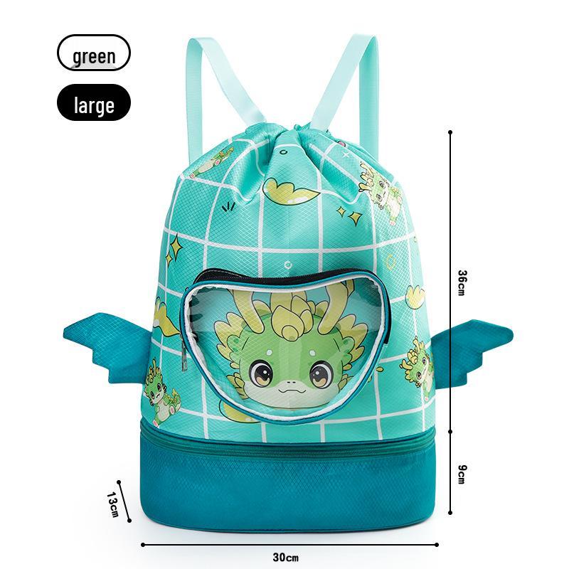 Детский водонепроницаемый рюкзак для плавания: Мужская косметичка и женская пляжная сумка с разделением для сухого/влажного