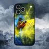 A-Животное Попугай Птица Для iPhone 13,17,11,12,16,14,15,Plus,Pro Max,XS,X,XR,SE,Mini,8,7,Мягкий Силиконовый Черный Чехол для Телефона