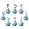 Theme Ocean Cake Flags Mermaid Starfish Turtle Decor For Supplies Celebration