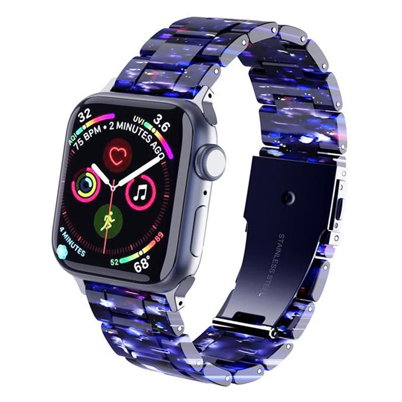 Ремешок из смолы для Apple, ремешок для часов 44 мм, 40 мм, 42 мм, 40 мм, роскошный ремешок для часов Accessoreis, браслет iWatch series 3, 4, 5 se 6, ремешок