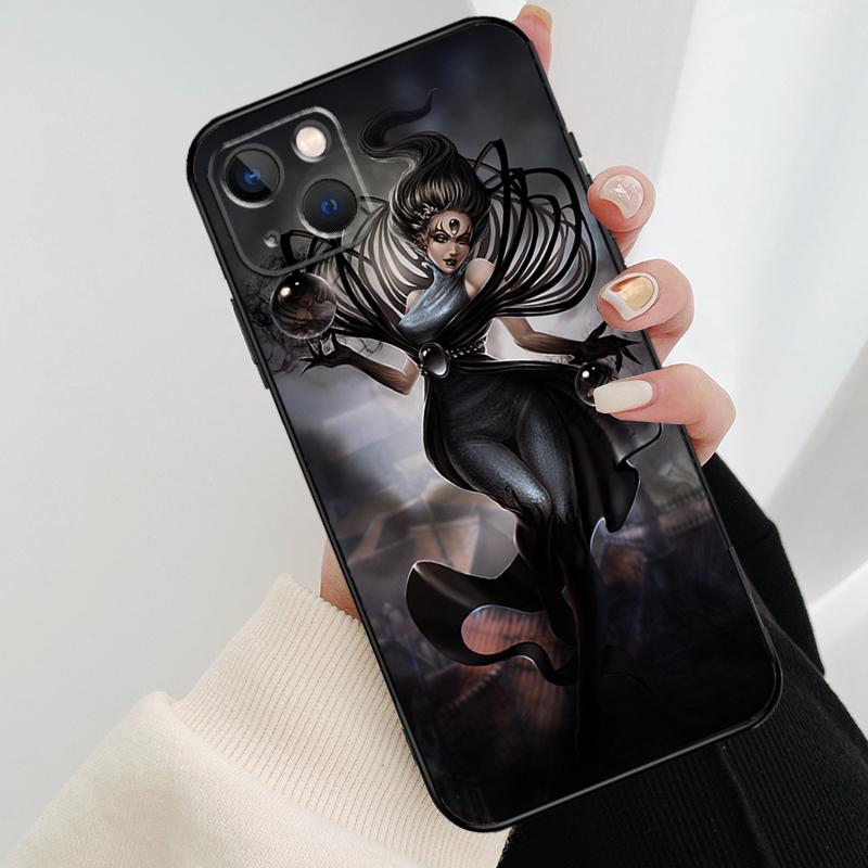 Чехол для телефона 'Лунная Ведьма Хоррор' для iPhone 13 12 11 14 15 16 Pro Max Mini X XS Max XR Plus Чехол Задняя крышка