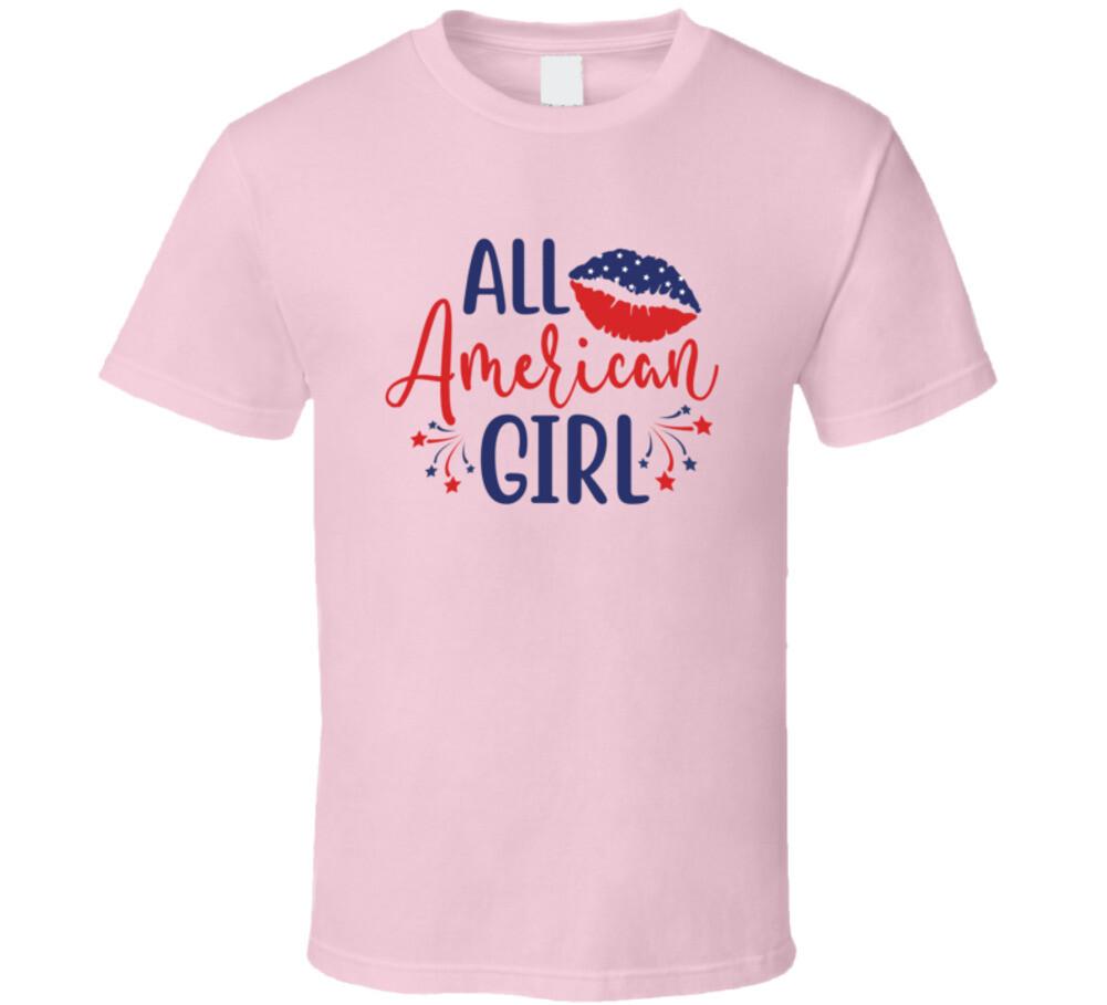 All American Girl Tee Usa Pride Tshirt July 4th Unisex T Shirt