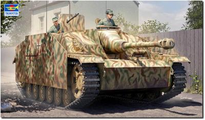 Trumpeter Немецкая StuG III Type G 1943 года массового производства, пластиковая модель 00946 1/16 (бак)