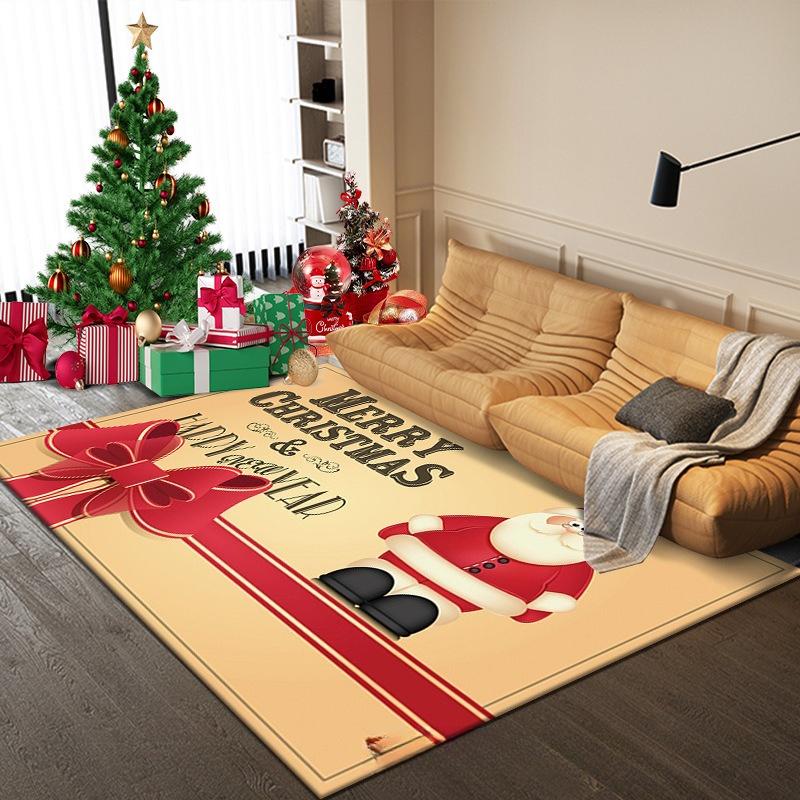 Christmas Children Room Carpet Living Room Decoration Sofa Area Rugs Creative Kid Bedroom Cloakroom Non-slip Floor Mats Washable