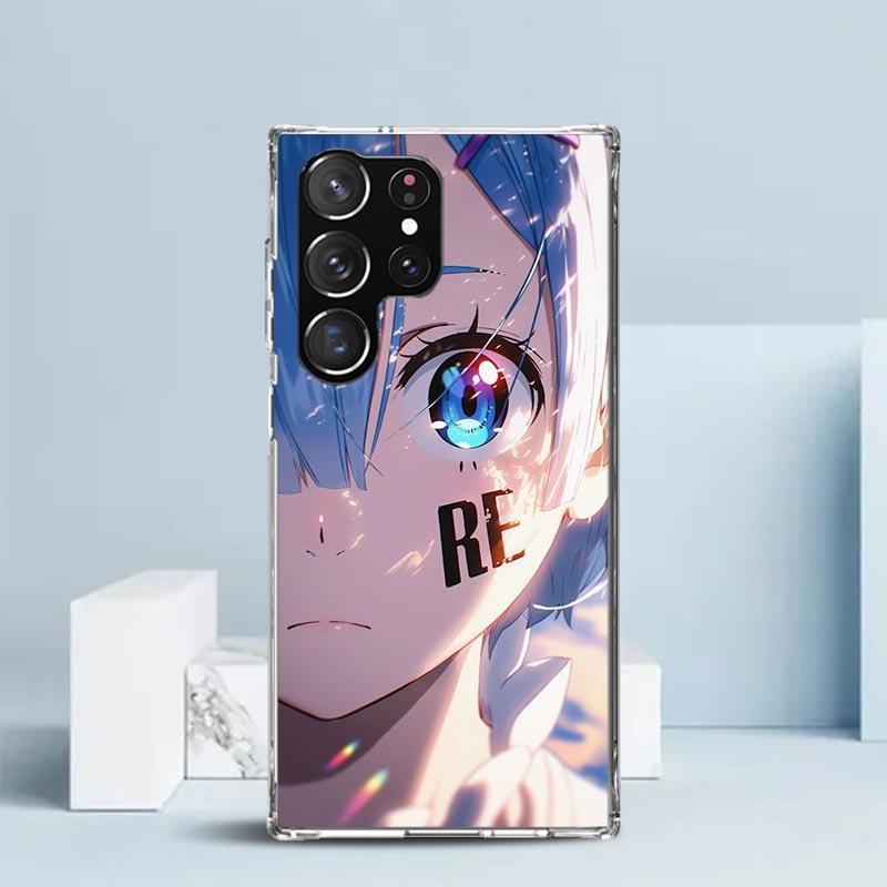 R-Rem Re Zero Аниме Мягкий чехол для Samsung Galaxy S25 Edge S26 S24 S23 Ultra Чехол для телефона S22 S21 Plus S20 FE Печатный узор Корпус