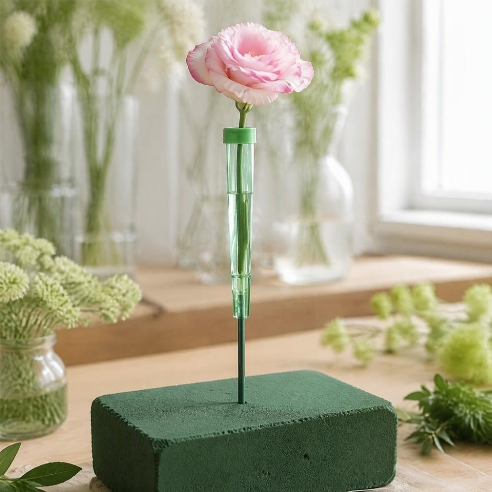 10/25/50/70/90/180Pcs with Cap Floral Water Tube Clear Stem Hydration Vials Bouquets