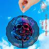 Passionate Pirate Skull Wind Spinner Metal Art for Garden Patio Decor Rotating Hook Nautical Theme Outdoor Indoor Decorations
