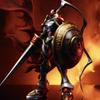 Новая 40 см Настольное украшение-статуэтка Digimon, Ог Красный Лотос Рыцарь Зверь GK, Модель, Крутой Подарок