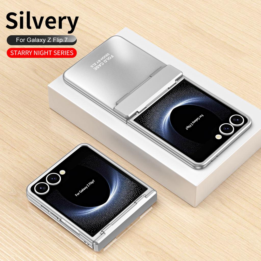 Для Samsung Galaxy Z Flip 7 Серия Star Покрытие PC Противоударный Противоотпечатки Пальцев Противоскользящий Чехол для Телефона