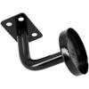 Черный кронштейн для поручня с настенной опорой надежно закрепит ваш поручень