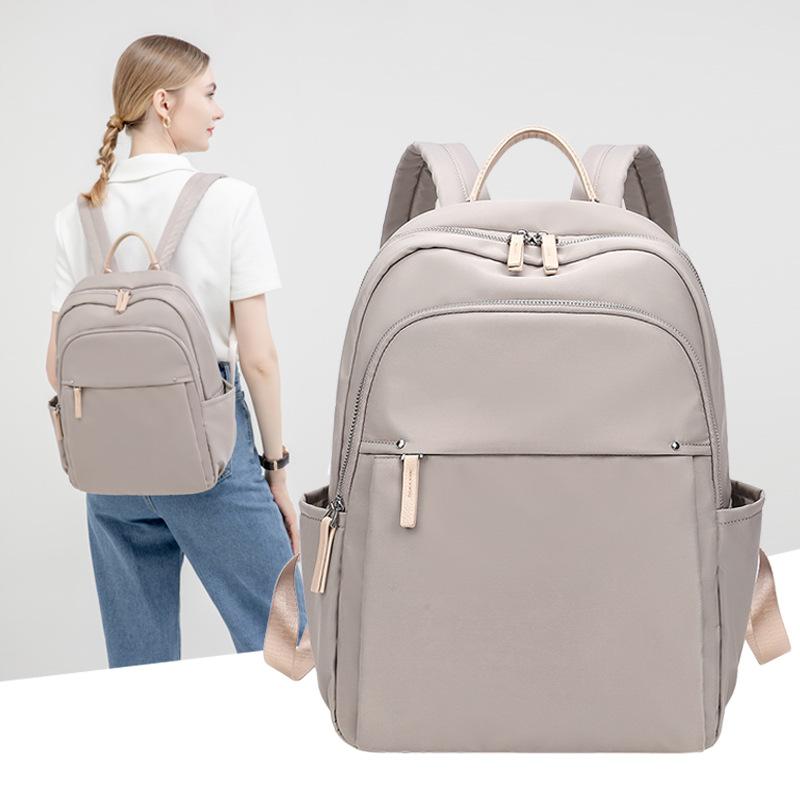 Summer Simple Lightweight Commuter Backpack Large Capacity Computer Bag Oxford Cloth Casual Women's Backpack