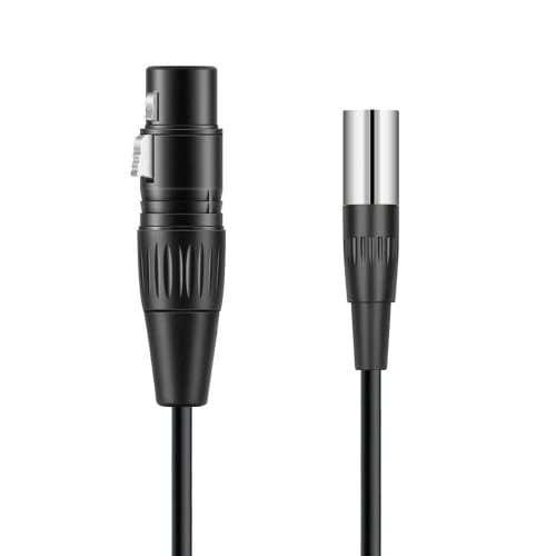 Luxferre XLR to Mini XLR Converter Cable, Mini XLR Male to XLR Female Adapter for BMPCC 4K 6K, C70, MKE 600, MK-ENG600, VideoMic NTG, VideoMic Pro+, a