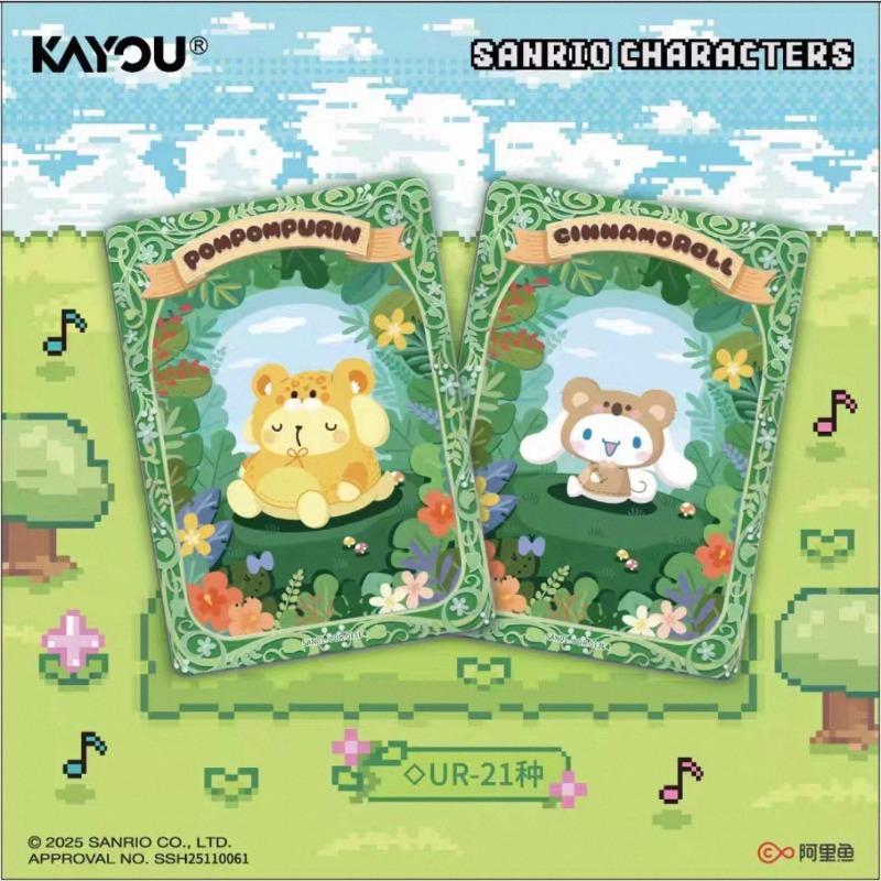 Sanrio Family Series Mengmeng Collection Cards Genuine  Animation Cartoon Collection Card Peripheral Toy Gift