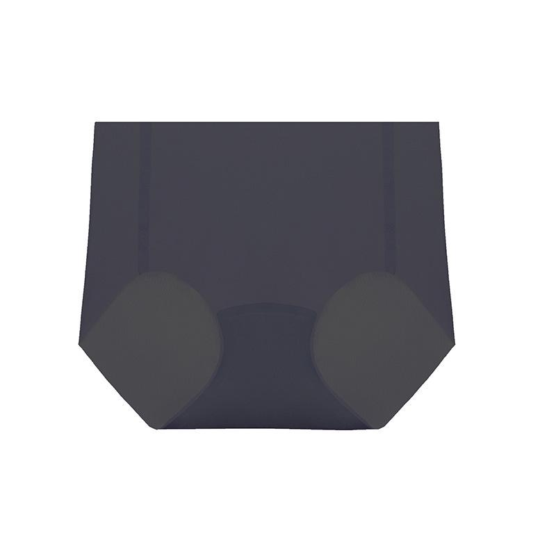 Lipstick Panties: Girl's Summer Ice Silk Mid-Waist Seamless Quick-Dry Breathable Hip-Lifting Underwear