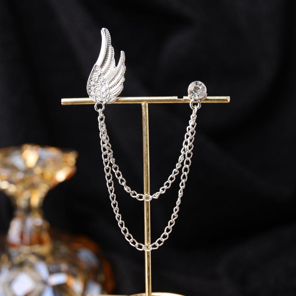 Baroque Rhinestone Pearl Corsage Necklace Brooch - Retro British Court Suit Accessory