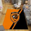Hull City Flannel Printed Carpet, Home Sofa Decoration for Living Room & Bedroom, Non‑Slip Play Flannel Floor Mat for Game Room