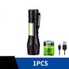 1-4 шт. портативный перезаряжаемый светодиодный фонарик с зумом XP-G Q5, вспышка, фонарь, 3 режима освещения, светильник для кемпинга, мини светодиодный фонарик