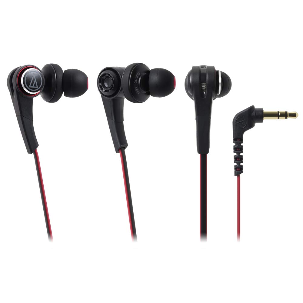 Внутриканальные наушники Audio Technica SOLID BASS черного цвета BK ATH-CKS770