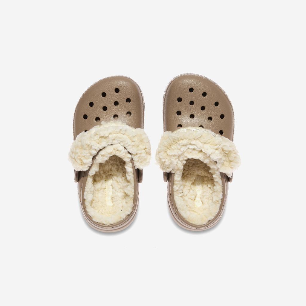 Crocs Классические клоги на флисовой подкладке для малышей [CRS212857-MUSHROOM]