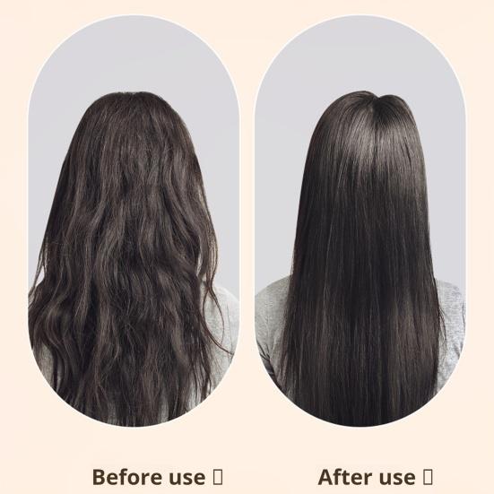 Cordless Hair Straightener Brush 3 Temp Adjustable Fast Heating USB Rechargeable Portable Negative