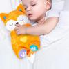 Breathing Stuffed Animal Musical Light Up Fox Plushies Children Huggable Plushies Cartoon Animal Doll for Home Nursery