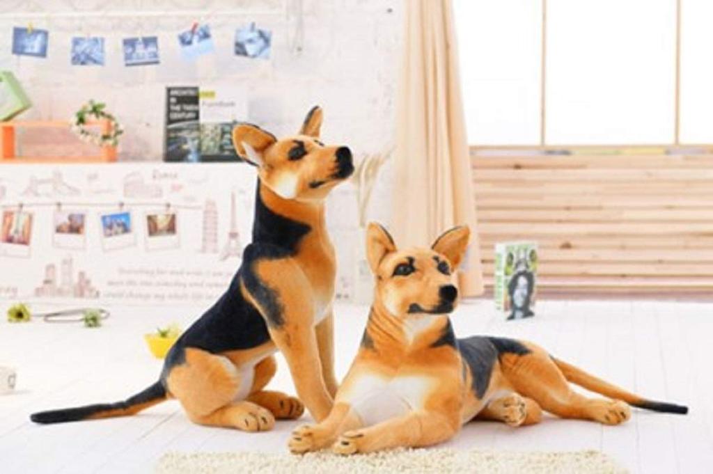 Немецкая овчарка, 60 см в длину, Собака, Декор для питомца, Свирепый и послушный пастух (Лежа)