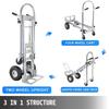 3 In 1 Aluminum Folding Sack Truck Hand Trolley Cart Car Heavy Duty Foldable