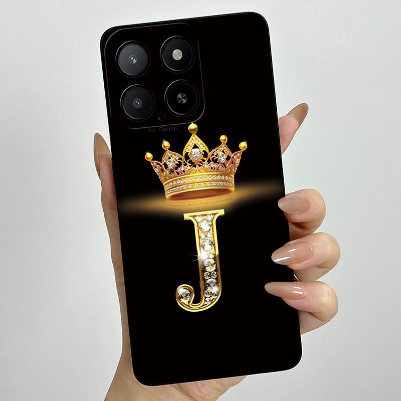 Чехол для телефона Honor X5b 2024, чехол с буквами-коронами, силиконовый, мягкий, полностью защищающая задняя крышка, для HonorX5b X 5b+ Plus, Coque Fundas