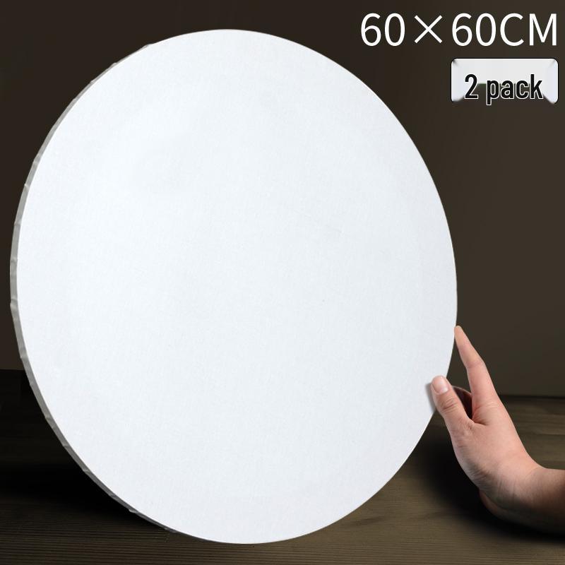 Круглая деревянная рама для масляной живописи с холстом, расписанным вручную, для начинающих