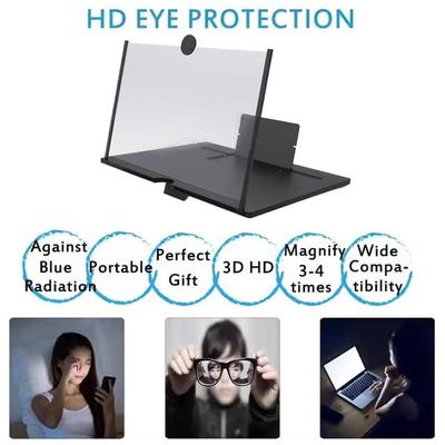 Усилитель экрана мобильного телефона Выдвижной HD-видео увеличитель для мобильного телефона 10" Подставка Lazy Desktop W6Y8