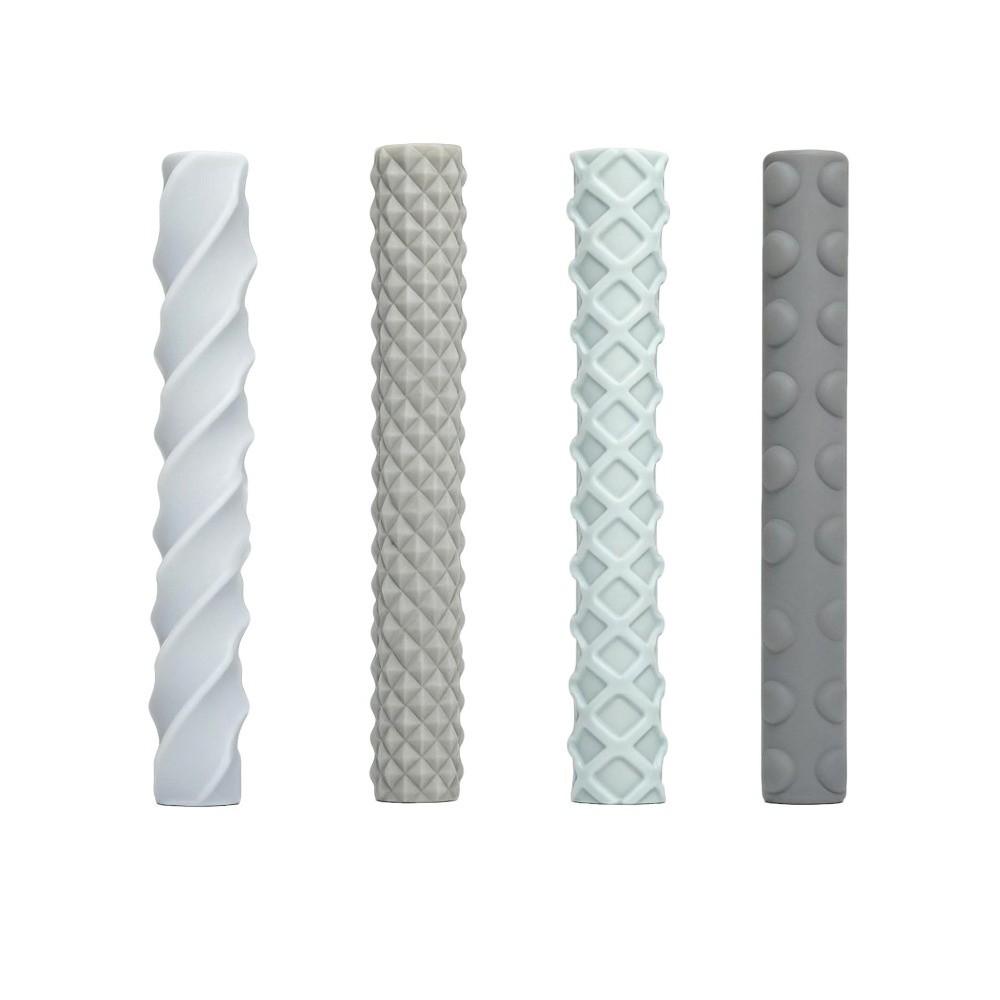 4 pcs Textured Handwriting Pen Cover Silicone Pencil Sleeves Relax Pencil Grips  Handwriting