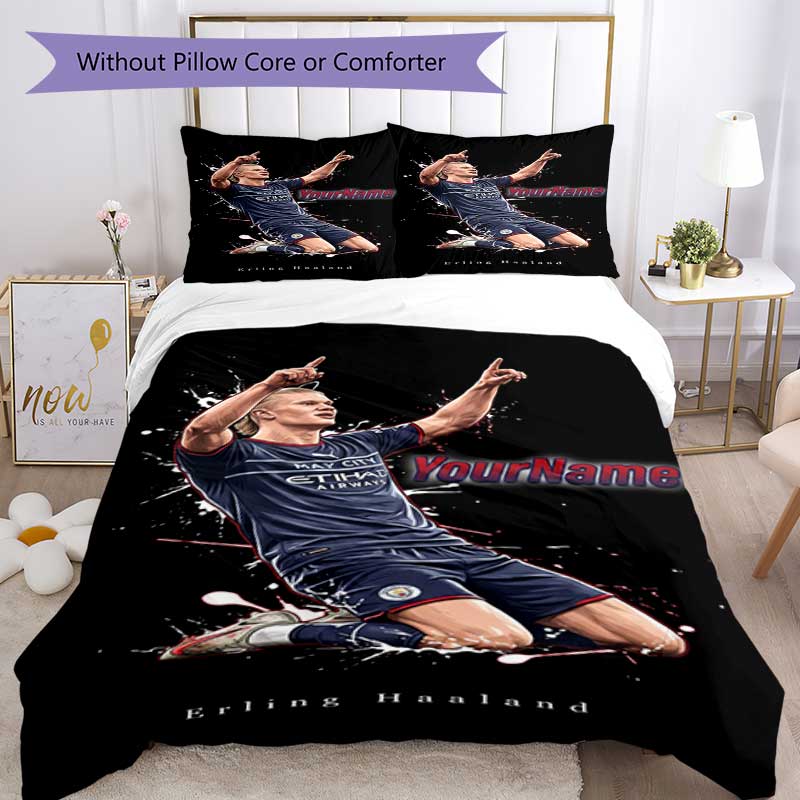 Star Player 26 Customize your name Bedding Set Breathable Duvet Cover with Pillowcases Home Decoration Birthday Gift