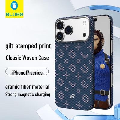 Мистер. Магнитный чехол из арамидного волокна Blue Gorilla для iPhone 17 Pro