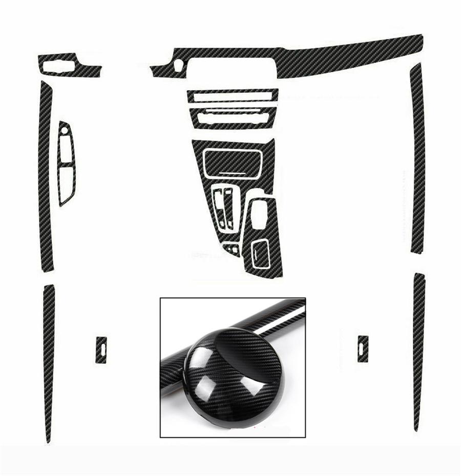 For 2011-2017 BMW 5 Series F10 F18 Interior DIY Trim Stickers Carbon Fiber Style