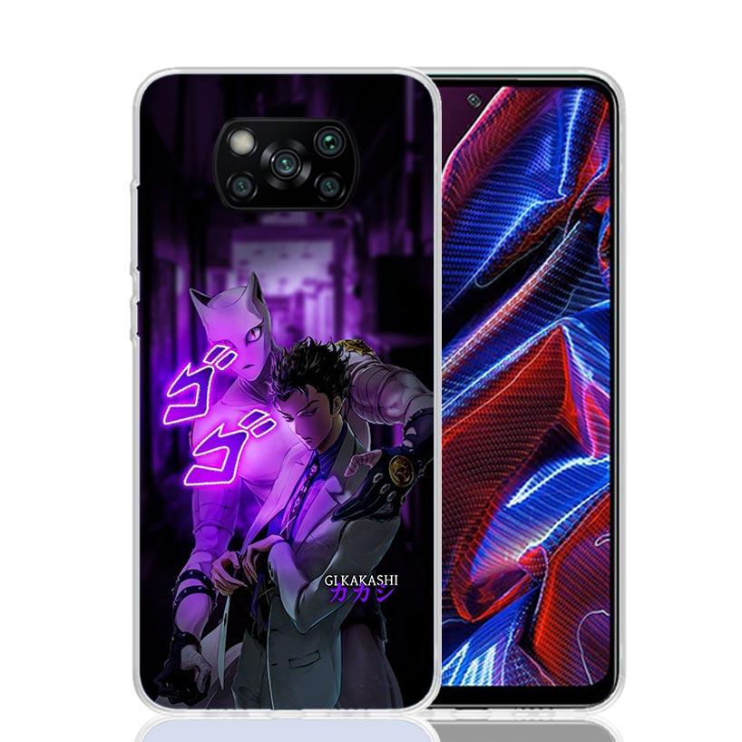 Чехол для телефона Anime JoJo Killer Queen для Xiaomi Poco X7 X6 X5 Pro F7 Ultra Redmi 15C 15 13 13C 12 12C 10 10A 10C 9 9A 9C 9T