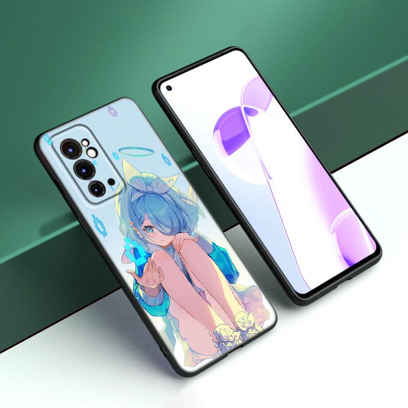 Blue Archive Game Black Silicone Phone Case For OnePlus 9 10 11 12 ACE 2V Pro 9RT 10T 10R Nord CE 2 3 Lite N10 N20 N30 5G