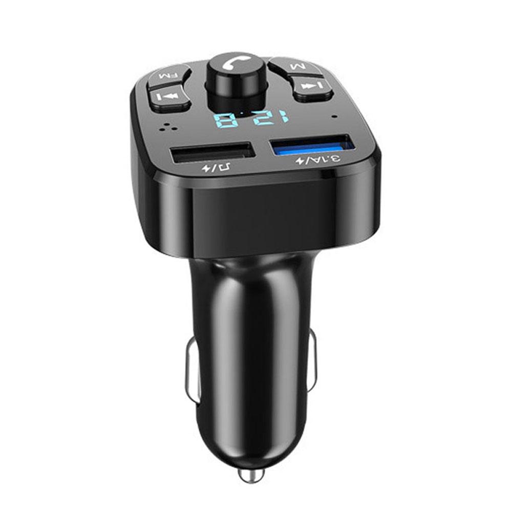 Car MP3 Player Wireless FM Transmitter Stereo Dual USB Port Car Support Hands- Calling USB Flash Drive Voltage Display
